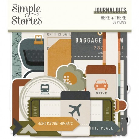 Simple Stories Here + There Journal Bits 38pz