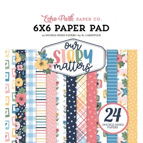 Echo Park Our Story Matters Paper Pad 15x15cm