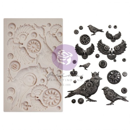 Prima Marketing Clockwork Sparrows Moulds