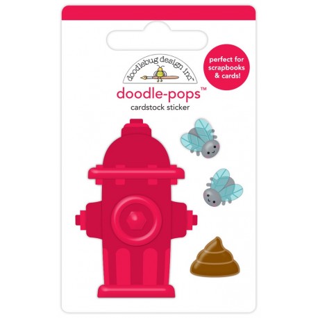 Doodlebug Design Rest Stop Doodle-Pops 3D Stickers