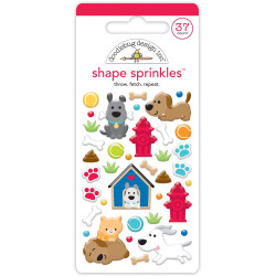 Doodlebug Design Throw. Fetch. Repeat.  Shape Sprinkles