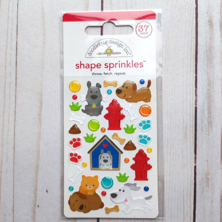 Doodlebug Design Throw. Fetch. Repeat.  Shape Sprinkles