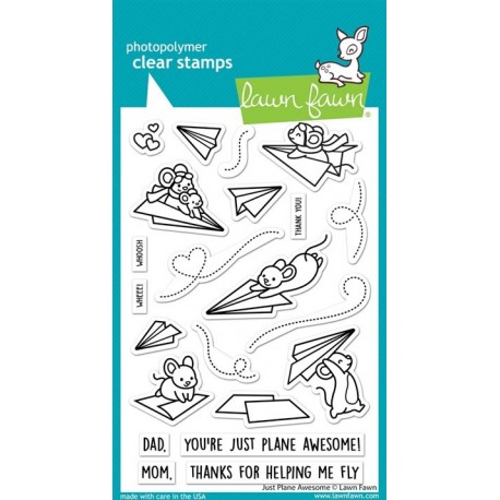 LAWN FAWN Just Plane Awesome Clear Stamp