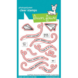 LAWN FAWN Just Plane Awesome Sentiment Trails Cuts