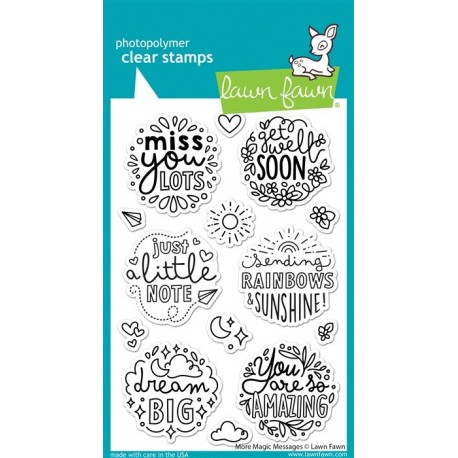 LAWN FAWN More Magic Messages Clear Stamp
