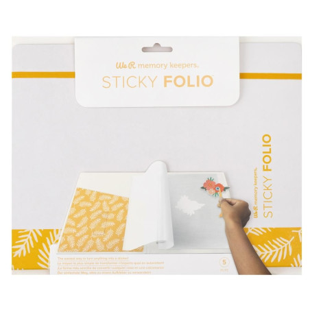 We R Memory Keepers Sticky Folio Yellow