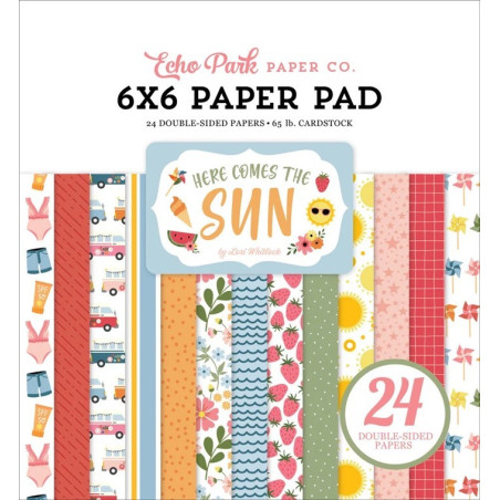 Echo Park Here Comes The Sun Paper Pad 15x15cm