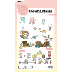 StudioLight Essentials Stamp & Cutting Die Under The Sea