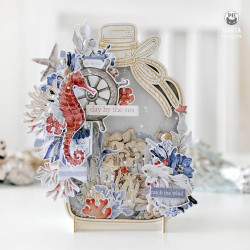 Piatek13 Light Chipboard Embellishments DECO BASE BOTTLE