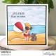 Stamping Bella Summer Bundle Girl W/Beach Ball & Puppy Cling Stamp