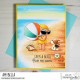 Stamping Bella Summer Bundle Girl W/Beach Ball & Puppy Cling Stamp