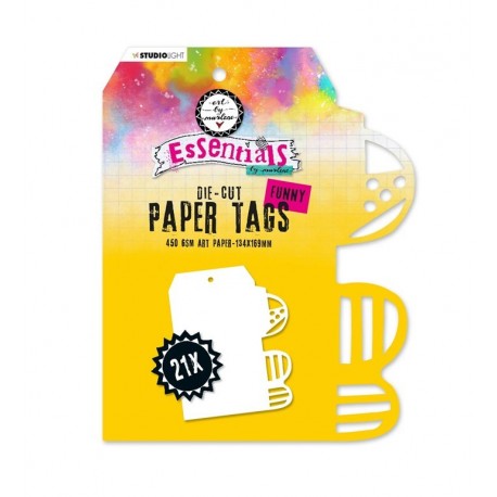 StudioLight Essentials Die-cut Paper Tags Funny 21pz