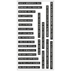 Sizzix Clear Stamps Set 24PK - Good Vibes 3 665909