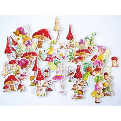 Craft Consortium Fairy Wishes Chipboard Ephemera 30pz