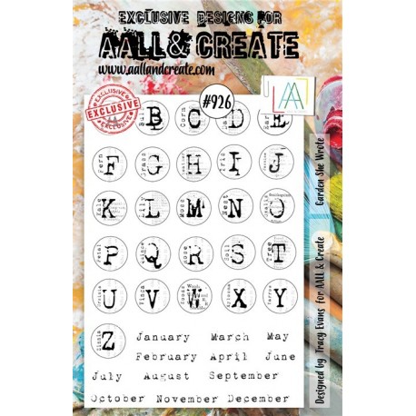 AALL & Create Stamp Set A5 926 Garden She Wrote