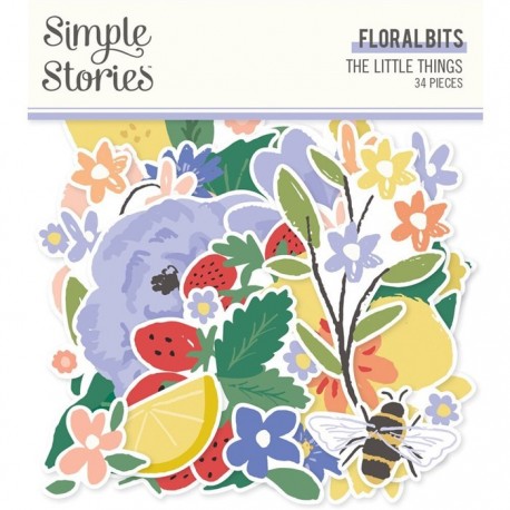 Simple Stories The Little Things Floral Bits 34pz