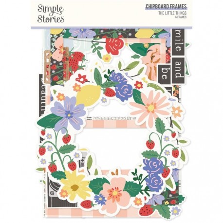 Simple Stories The Little Things CHIPBOARD Frames 6pz