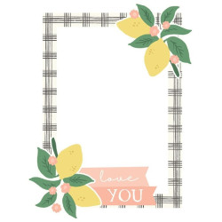 Simple Stories The Little Things CHIPBOARD Frames 6pz