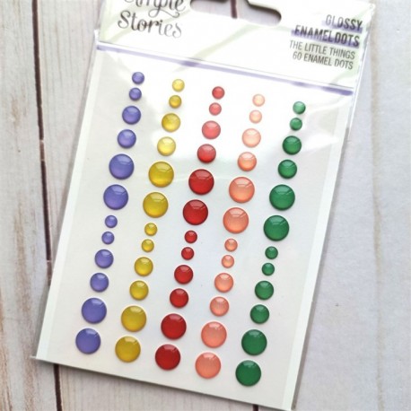 Simple Stories The Little Things Glossy Enamel Dots