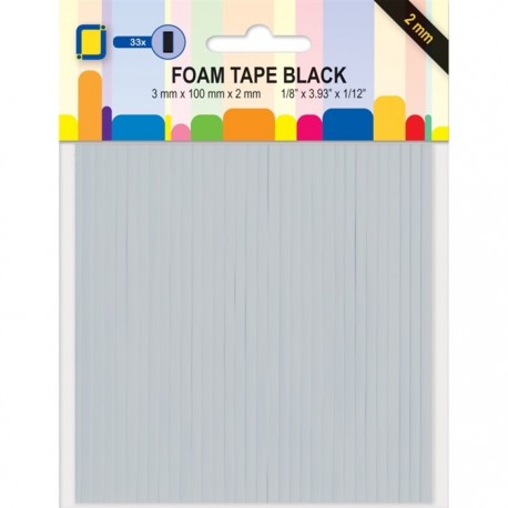 Glue Foam Lines Black 2 mm