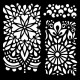 Woodware Stencil Floral Panels