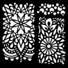 Woodware Stencil Floral Panels