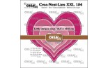 Crea-Nest-Lies XXL dies no. 154 Hearts with Little Stripes