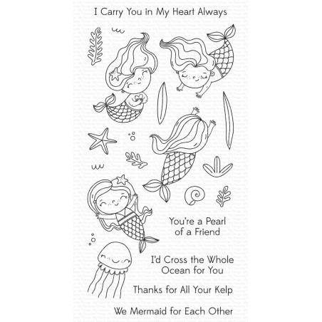 My Favorite Things Mermaid for Each Other Clear Stamps