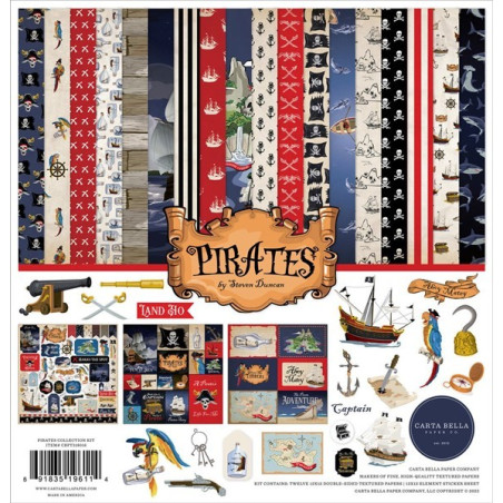 Carta Bella Pirates Paper Pad 30x30cm