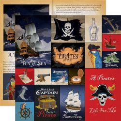 Carta Bella Pirates Paper Pad 30x30cm