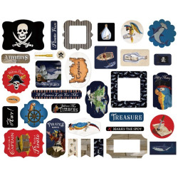 Carta Bella Pirates Ephemera 34pz