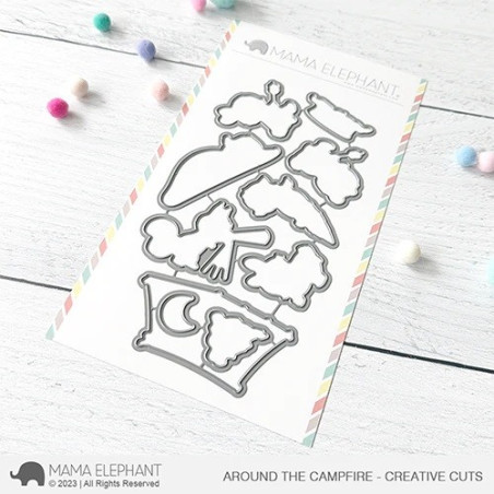 Mama Elephant AROUND THE CAMPFIRE CREATIVE CUTS
