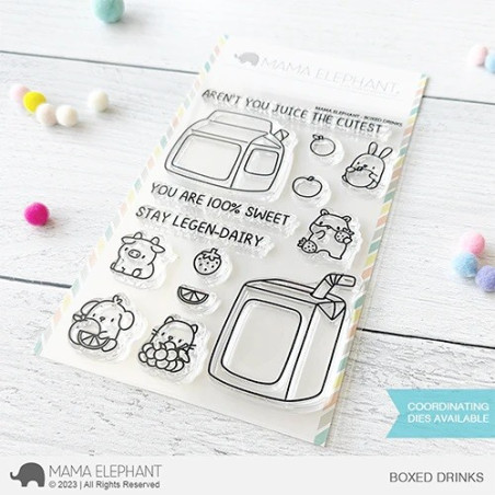 Mama Elephant BOXED DRINKS Clear Stamp