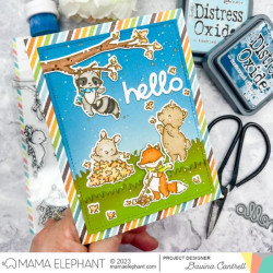 Mama Elephant FALLING LEAVES Clear Stamp