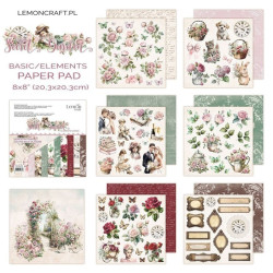 LemonCraft Secret Garden Basic Paper Pad 20x20cm