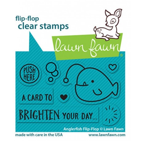 LAWN FAWN Anglerfish Flip-Flop Clear Stamp