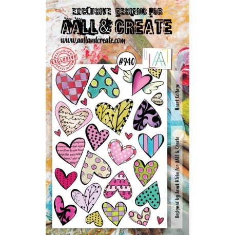 AALL & Create Stamp Set A6 940 Heart Collage