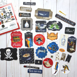 Carta Bella Pirates Ephemera 34pz