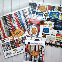Carta Bella Pirates Ephemera 34pz