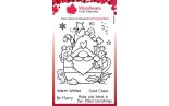 Woodware Craft Collection Gnome Christmas Cup Clear Stamps
