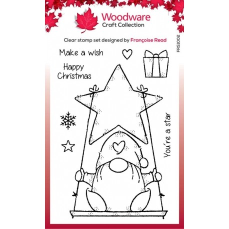Woodware Craft Collection Star Gnome Clear Stamps