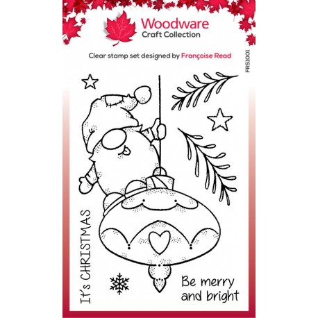 Woodware Craft Collection Funtime Gnome Clear Stamps