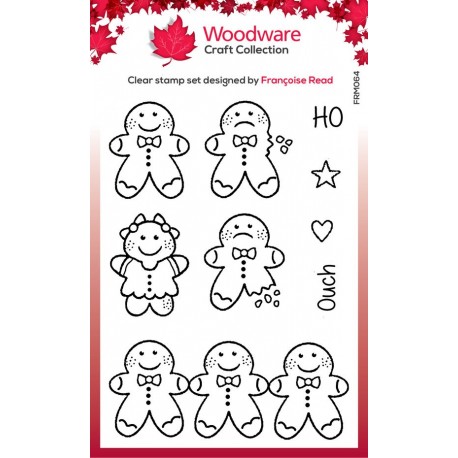 Woodware Craft Collection Tiny Gingerbread Man Clear Stamps