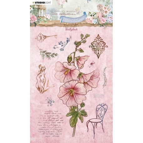 StudioLight Romantic Moments Clear Stamp Hollyhock nr.483