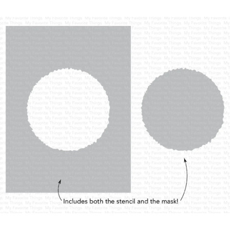 My Favorite Things Watercolor Circle Stencil