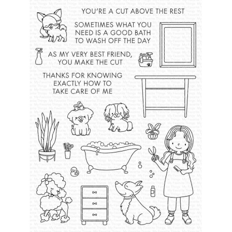 My Favorite Things Pampered Pups Clear Stamps