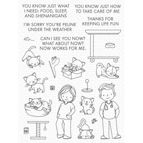 My Favorite Things Feline Fun Clear Stamps