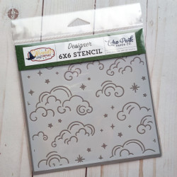 Echo Park Swirly Clouds Designer Stencil
