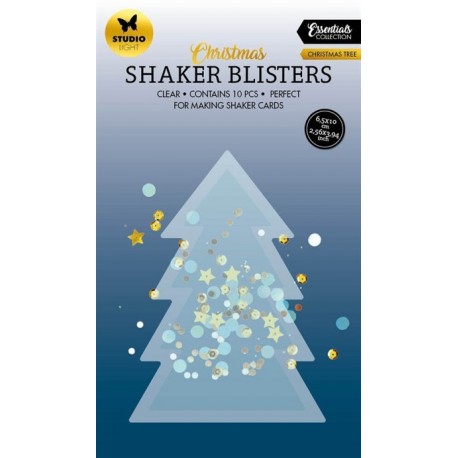 StudioLight Essentials Shaker Blisters Christmas Tree 10x