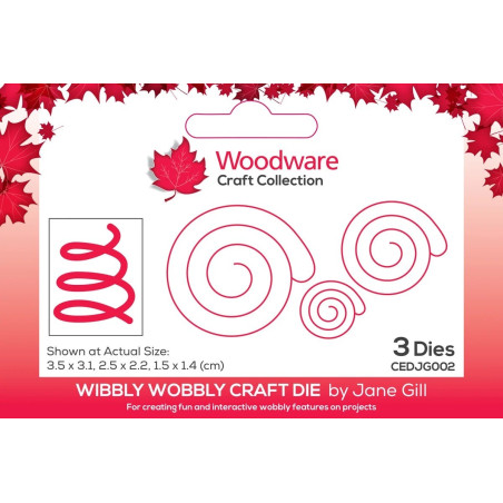 Woodware Craft Collection Wibbly Wobbly Craft Die